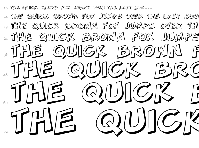 SF Minced Meat font waterfall